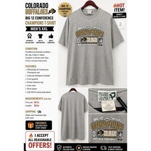 This is a Colorado Buffaloes Big 12 Conference Champions Football T-Shirt